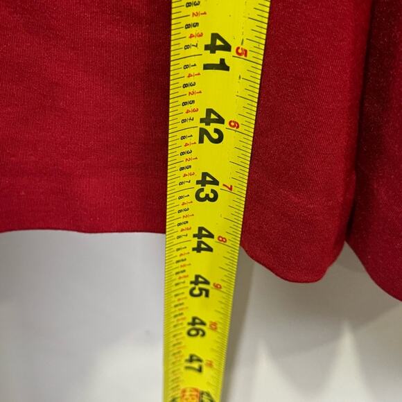 FRNCH Holiday Red A-line Romantic Scoop Neck Stretch Midi Sleeveless Dress Med - Picture 13 of 14